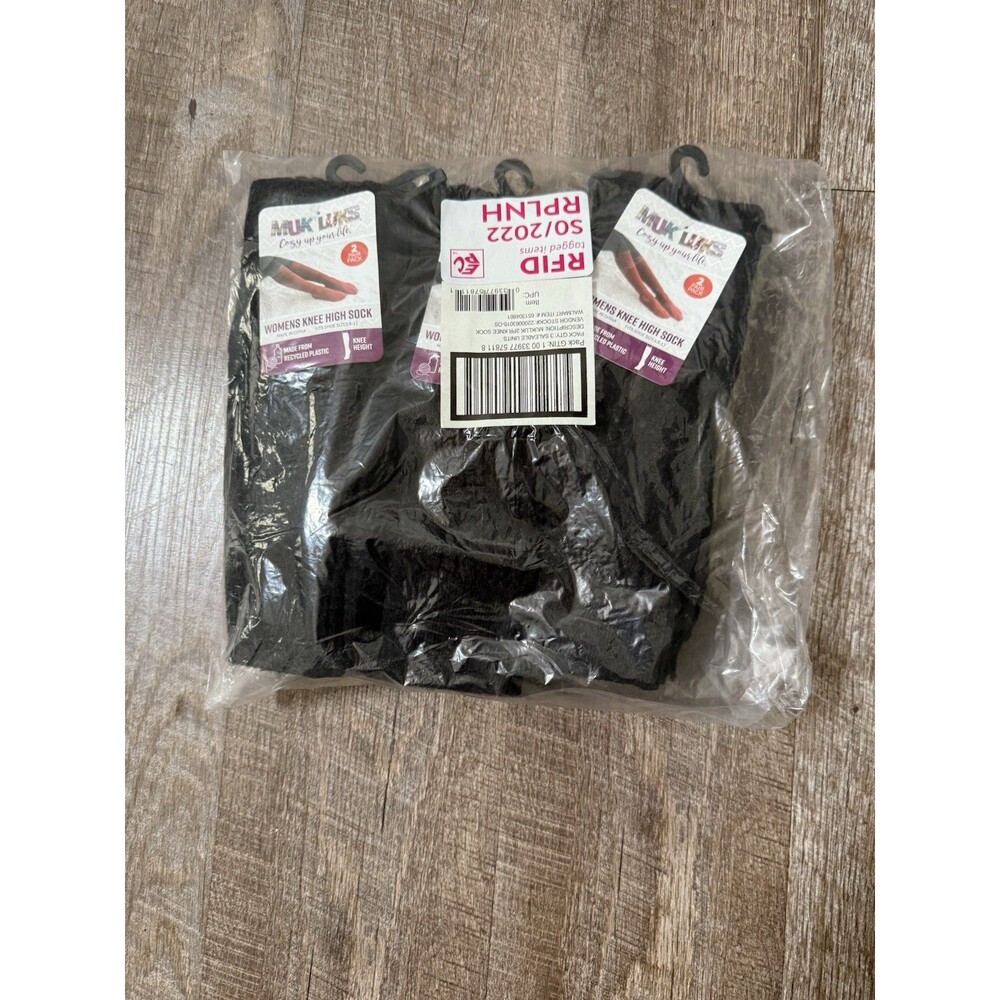 Muk Luks Knee High Boot Socks Buckle Lot 3 pair NWT OSFM Cozy Winter